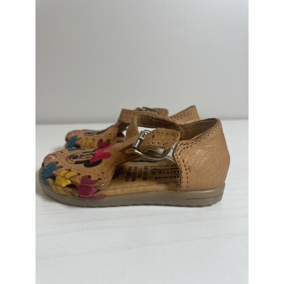 Raguer Minnie Mouse Leather Sandals Size 13 Kids Hecho en Mexico - Picture 5 of 8